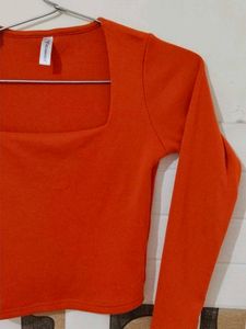 Orange Crop Top