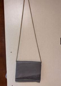Grey Leather Sling