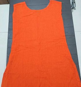 Combo of 2 Sleeveless Cotton Kurtis/Tunics