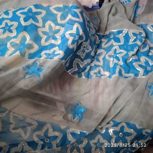 Blue Unused Saree