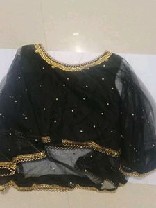 Elegant Black Embellished Blouse