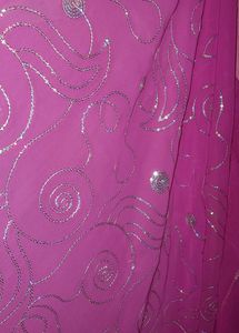 Pink Sequence Saree
