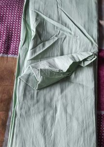 Mint Green Striped &amp; Floral Salwar Kameez