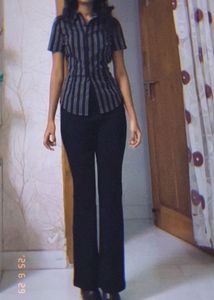Striped Button-Down Shirt