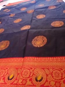 Black Pure Silk Saree