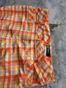 Orange Plaid Trousers