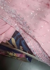 Pink Embellished Kurta Set