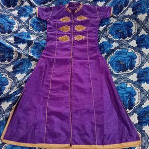 Purple Embroidered Sherwani