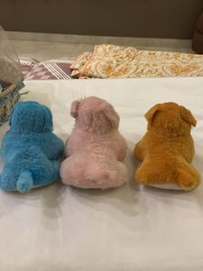 Cute Plush Puppy Trio
