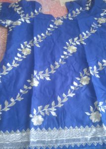 Royal Blue Stiched Dress