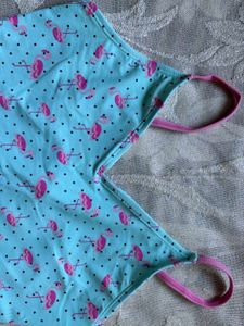 Playful Flamingo Aqua Cami Top