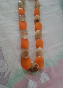 Vintage Style Oval Bead Necklace