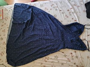 Navy Blue Polka Dot Dress