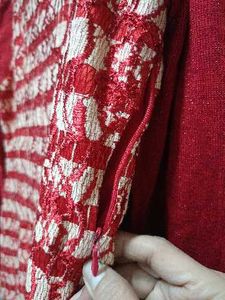 Red &amp; White Lace Dress Gorgeous 10/10