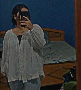 White Button-Down Top