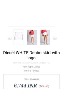 Diesel De-Eisy Denim Skirt