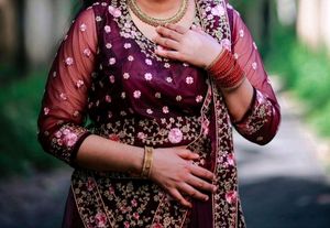 Elegant Embroidered Indian Outfit