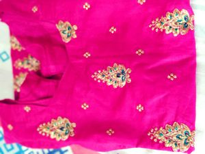 silk suit with saree