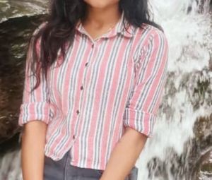 Striped Button-Down Shirt