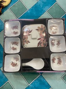 Dinnerware Set with Floral Design