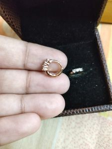 Rose Gold Plated Ring Type Second Stud