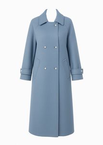 Elegant Blue Trench Coat