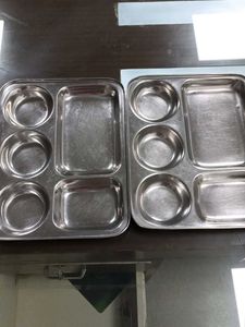 Compartment Stainless Steel Thali 2 Set
