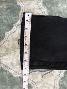 Black catorised  straight fit jeans