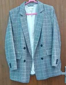 H&amp;M Plaid Blazer