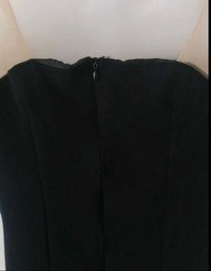 BLACK CORSET BODYCON