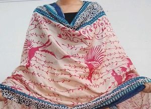 Bird Print Dupatta