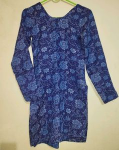 Blue Floral Mini Dress