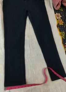 Never Wear Dark Blue Demin Jeans With Length 38