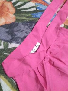 Pink Halter Neck Sleeveless Top