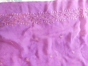 Viscose Georgette Embroidery Saree
