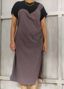 Stylish Two-Tone Dress