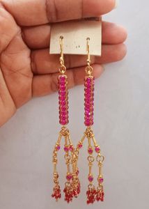 Purple 💜 Colour Long Earrings