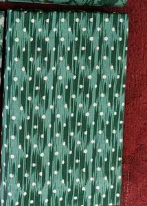 Green Batik Fabric Pieces