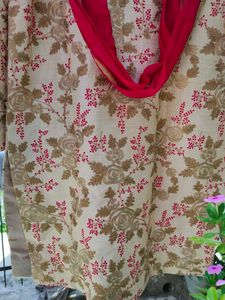 Designer Floral Embroidered Kurta Set