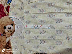 Vintage Style Printed Kurta Set