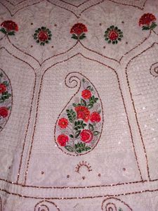 Can-Can Attached Embroidery Work Lehenga
