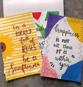 Handmade Inspirational  Quote Cards