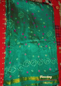 Elegant green saree