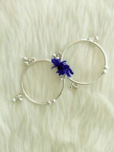 Pure Silver Bacho Ke Ghunghru Kada