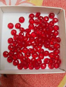 Red Faceted Beads and Belly