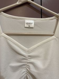 White Puff Sleeve Top