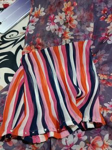 A Line Frock With Plazzo