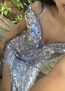 Sequin Embellished Party Gown