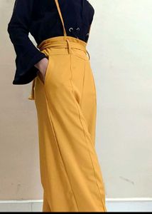 Yellow And Black Dangri Jumpsuit