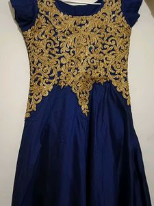 Elegant Blue Ethnic Gown